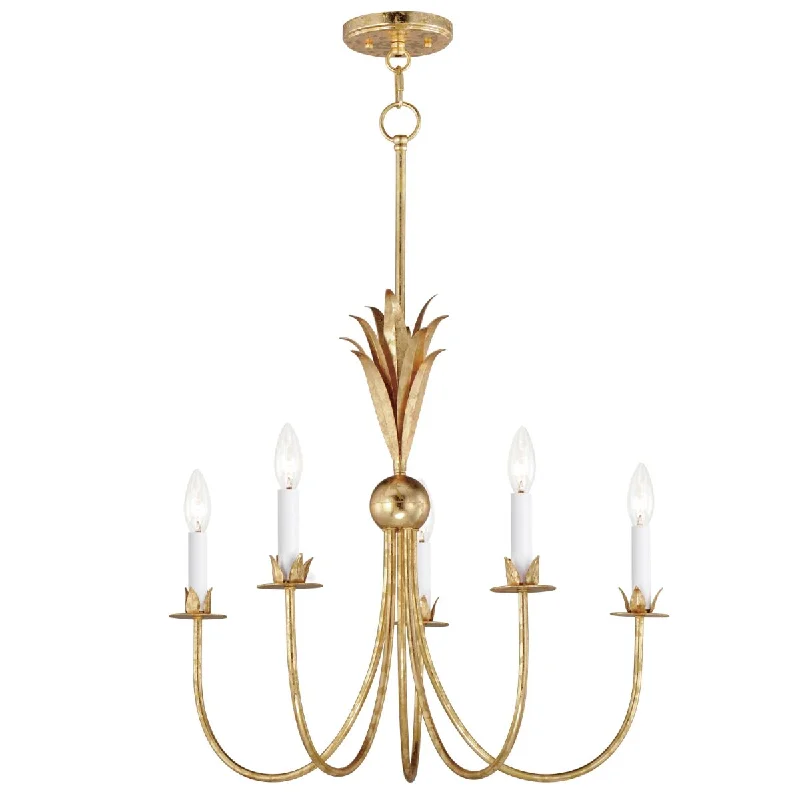 Industrial Flood Lighting for Outdoor Loading DocksPaloma 26 in. 5 Lights Chandelier Gold finish Industrial Flood Lighting for Outdoor Loading DocksPaloma 26 in. 5 Lights Chandelier Gold finish