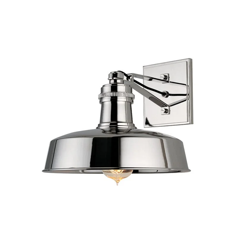 Industrial Lighting for Woodworking FactoriesHudson Falls One Light Wall Sconce