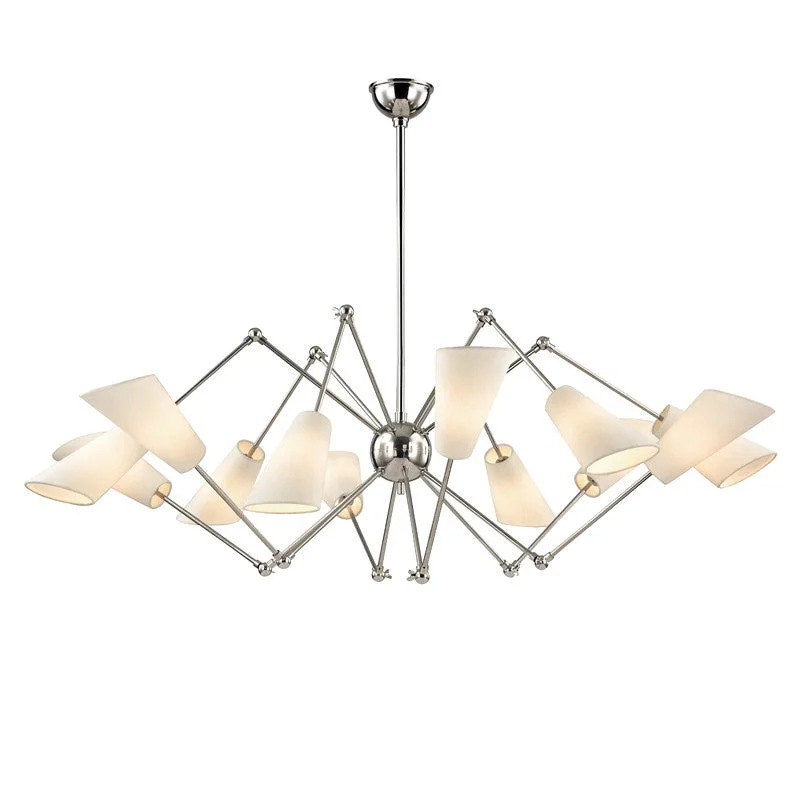 Industrial Area Lighting for Large Open SpacesBuckingham 12 Light Chandelier