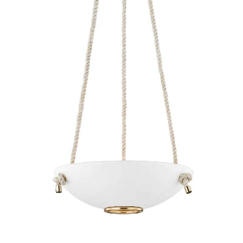 Industrial Lighting for Textile MillsPlaster No.2 Three Light Pendant