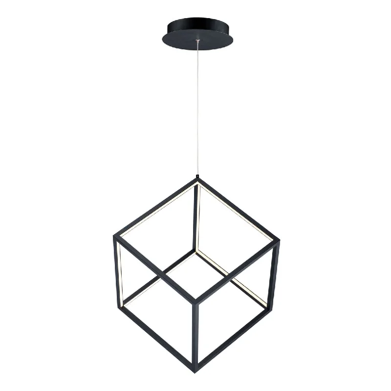 Industrial Lighting with High CRI (Color Rendering Index) for True Color Perception4 Square 21 in. LED Pendant Light Black finish Industrial Lighting with High CRI (Color Rendering Index) for True Color Perception4 Square 21 in. LED Pendant Light Black finish