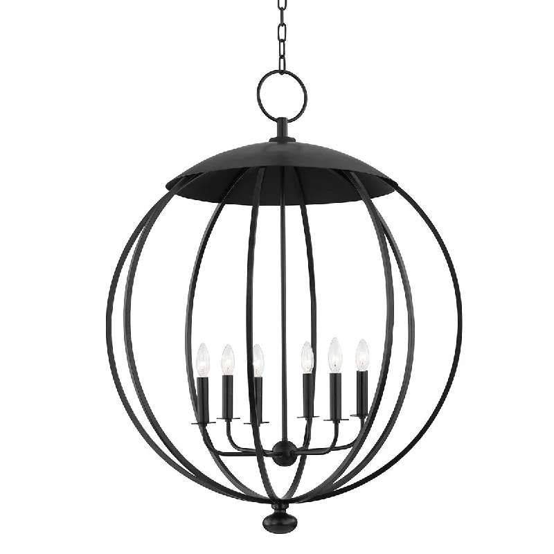 Industrial Lighting for Automotive Manufacturing PlantsWesley Six Light Pendant