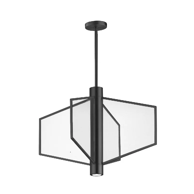 Low - Bay Industrial Lighting Fixtures for Small FactoriesTelstar 26 in. 4 Lights LED Pendant Light Black Finish