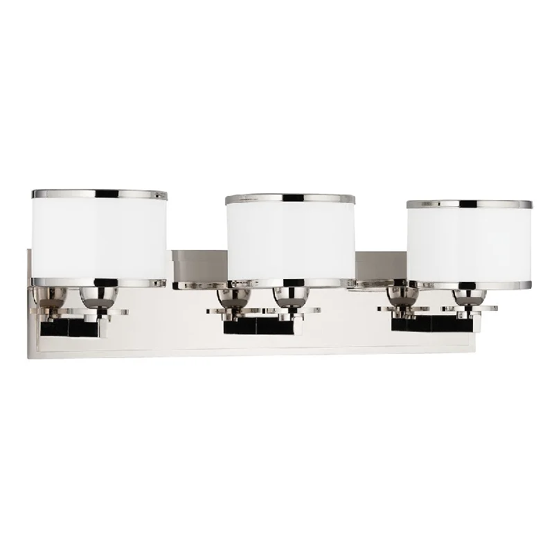 Adjustable Industrial Lighting for Flexible IlluminationBasking Ridge Three Light Bath Bracket