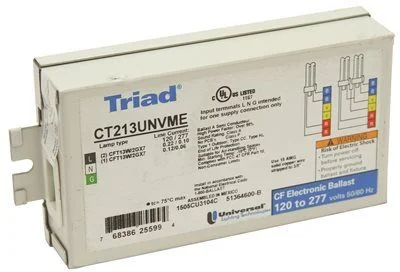 Track lighting for updating office lobbiesUniversal Lighting Compact Fluorescent Electronic Ballast 2 X 13 Watt T4 120 / 277 Volt