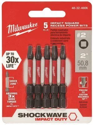 Track lighting for updating office lobbiesMilwaukee Shockwave 2 Inch  Power Bit Square Recess #2 5 Pack