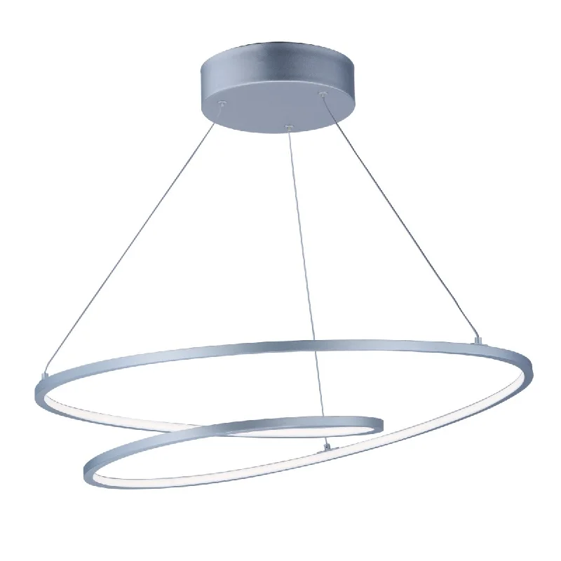 Dust - Resistant Industrial Lighting for Dirty WorkspacesCycle 25 in. LED Pendant Light Silver Finish Dust - Resistant Industrial Lighting for Dirty WorkspacesCycle 25 in. LED Pendant Light Silver Finish