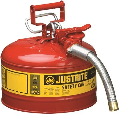 Industrial - style track lighting for loftsJustrite Type Ii Accuflow Safety Cans 2.5 Gallon Red With 1 Inch  Hose