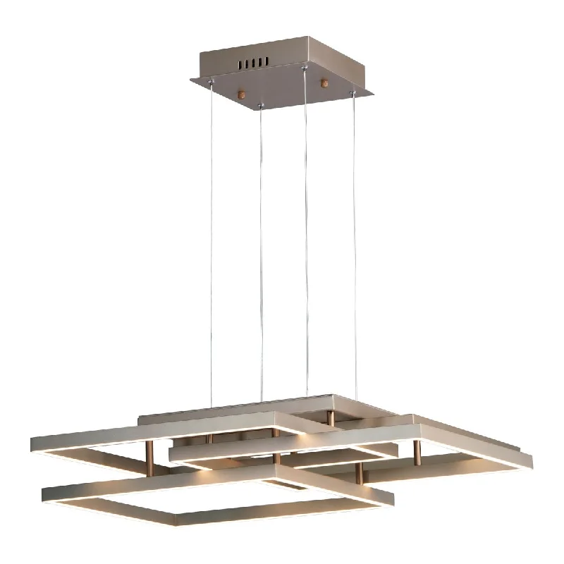 Industrial Flood Lighting for Outdoor Loading DocksTraverse 31 in. LED Pendant Light Gold finish