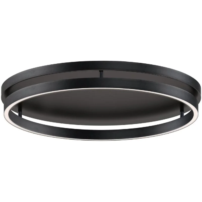 Shock - Resistant Industrial Lighting for Vibrating Machinery AreasGroove 24 in. Smart LED Flush Mount Light Slecectable CCT Black Finish Shock - Resistant Industrial Lighting for Vibrating Machinery AreasGroove 24 in. Smart LED Flush Mount Light Slecectable CCT Black Finish