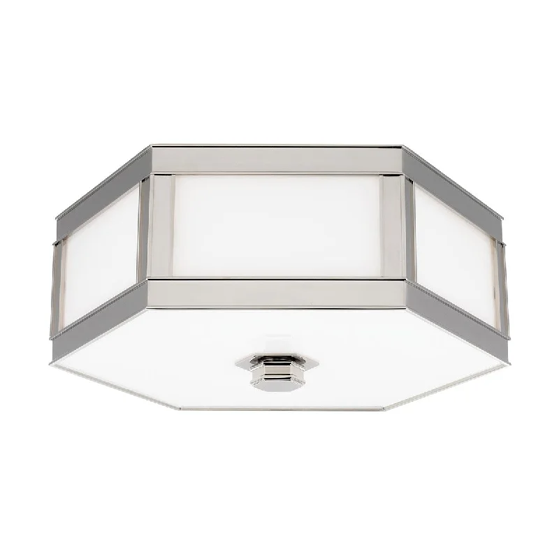 Adjustable Industrial Lighting for Flexible IlluminationNassau Two Light Flush Mount