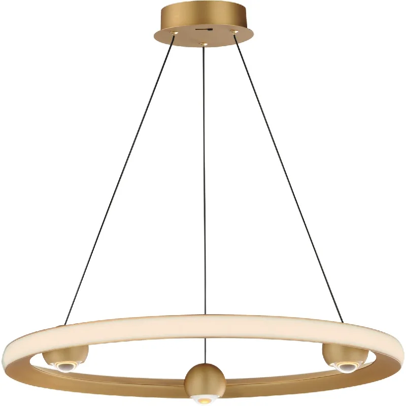 Industrial Lighting for Metal Fabrication ShopsNodes 24 in. LED Pendant Light Selectable CCT Gold finish Industrial Lighting for Metal Fabrication ShopsNodes 24 in. LED Pendant Light Selectable CCT Gold finish