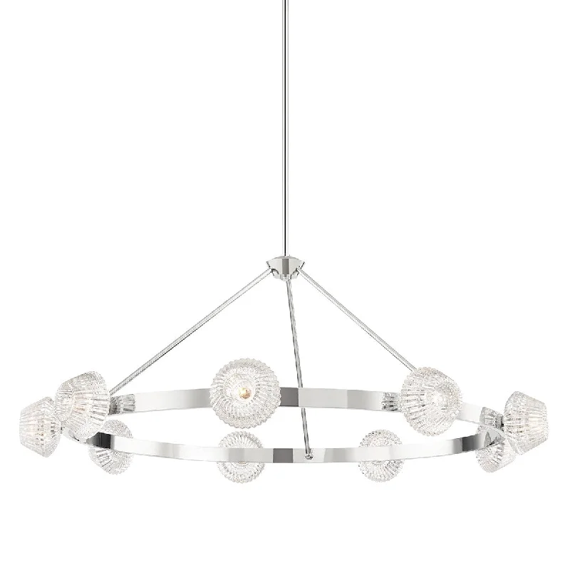 Industrial Wall - Mounted Lighting for Workshop WallsBarclay Nine Light Chandelier