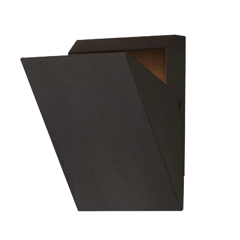 Industrial Ceiling - Mounted Lighting for Assembly PlantsAlumilux Tilt 7 in. LED Outdoor Wall Sconce Black Finish