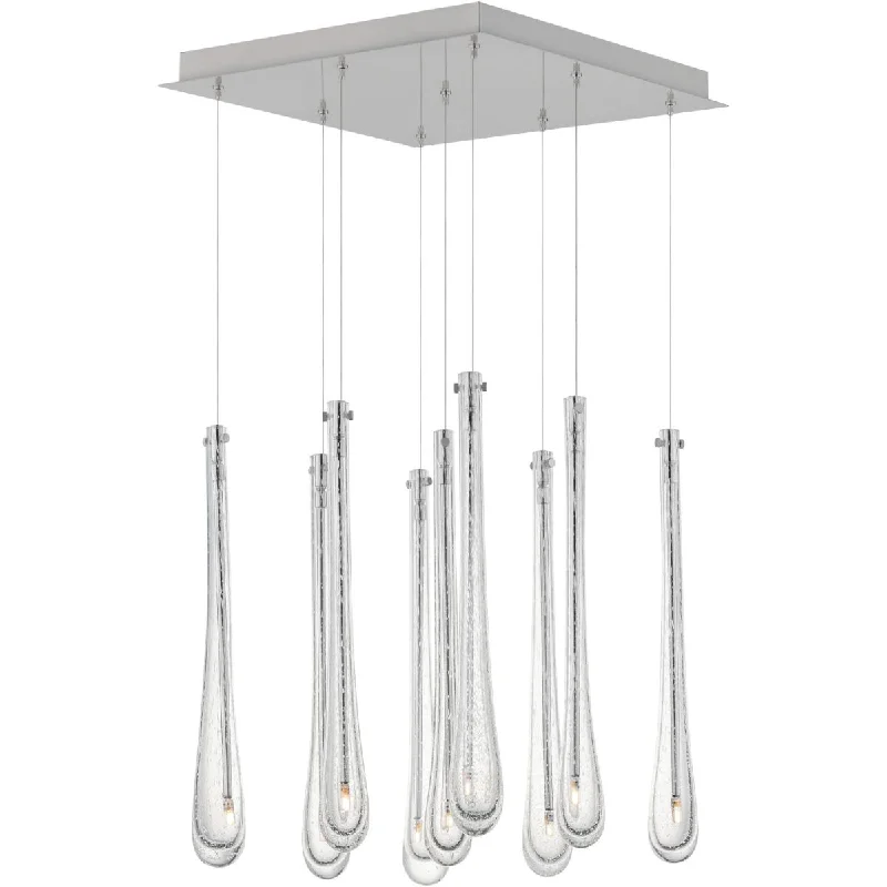 Dust - Resistant Industrial Lighting for Dirty WorkspacesStillo 16 in. 9 Lights LED Pendant Light Satin Nickel finish