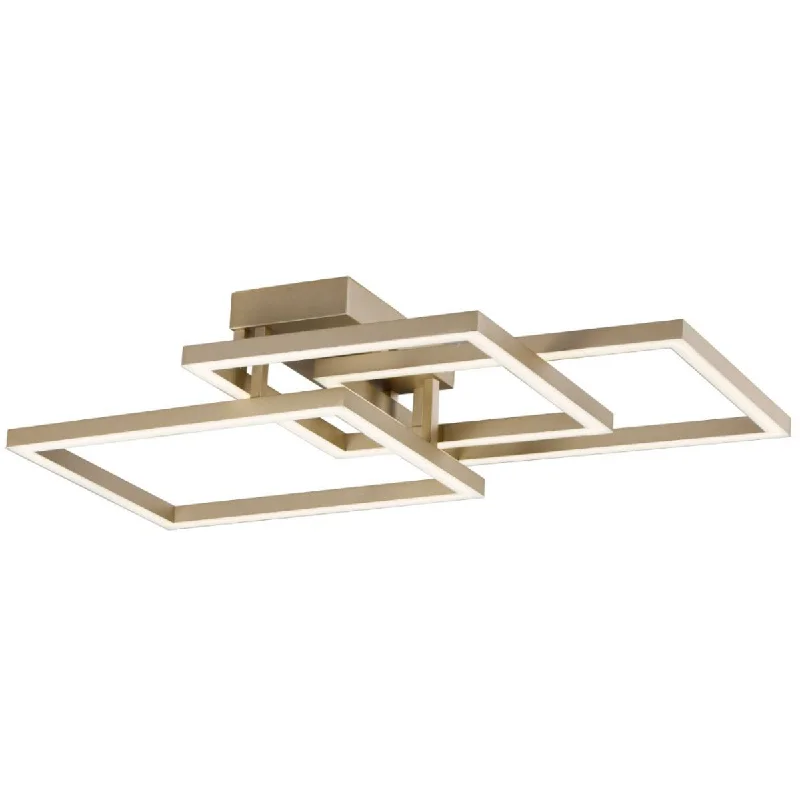 Industrial Lighting for Textile MillsTraverse 36 in. LED Flush Mount Light Gold Finish
