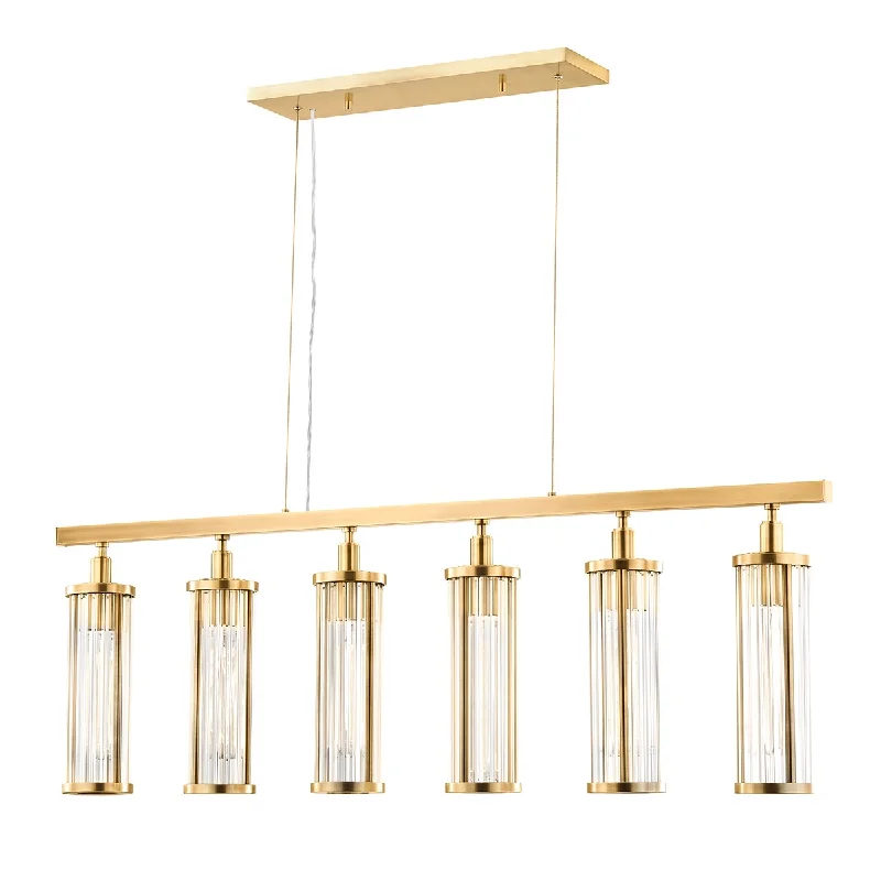Industrial Lighting for Food Processing FactoriesMarley Six Light Island Pendant