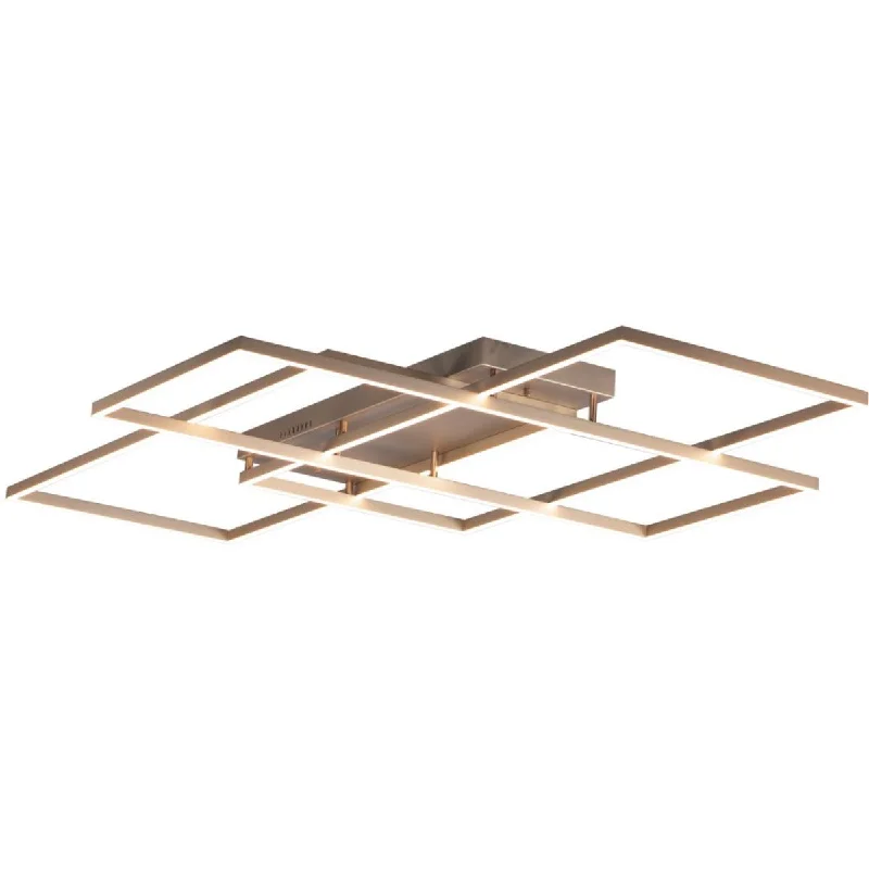 Industrial Lighting for Electronics ManufacturingTraverse 68 in. LED Flush Mount Light Gold Finish Industrial Lighting for Electronics ManufacturingTraverse 68 in. LED Flush Mount Light Gold Finish