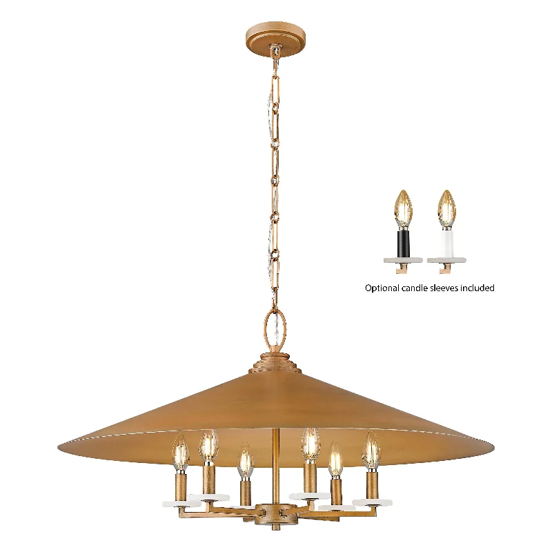 Track lighting for illuminating dining tablesRialto 6-Light Pendant