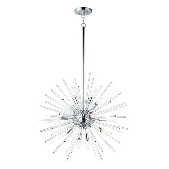 Industrial Lighting for Automotive Manufacturing PlantsPolaris 23 in. 12 Lights Pendant Light Polished Chrome Finish Industrial Lighting for Automotive Manufacturing PlantsPolaris 23 in. 12 Lights Pendant Light Polished Chrome Finish