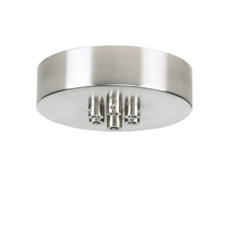 Track lighting with clear glass shadesTech Lighting 700TDMRD7T Line-Voltage Mini Canopy 7 Port Round By Visual Comfort