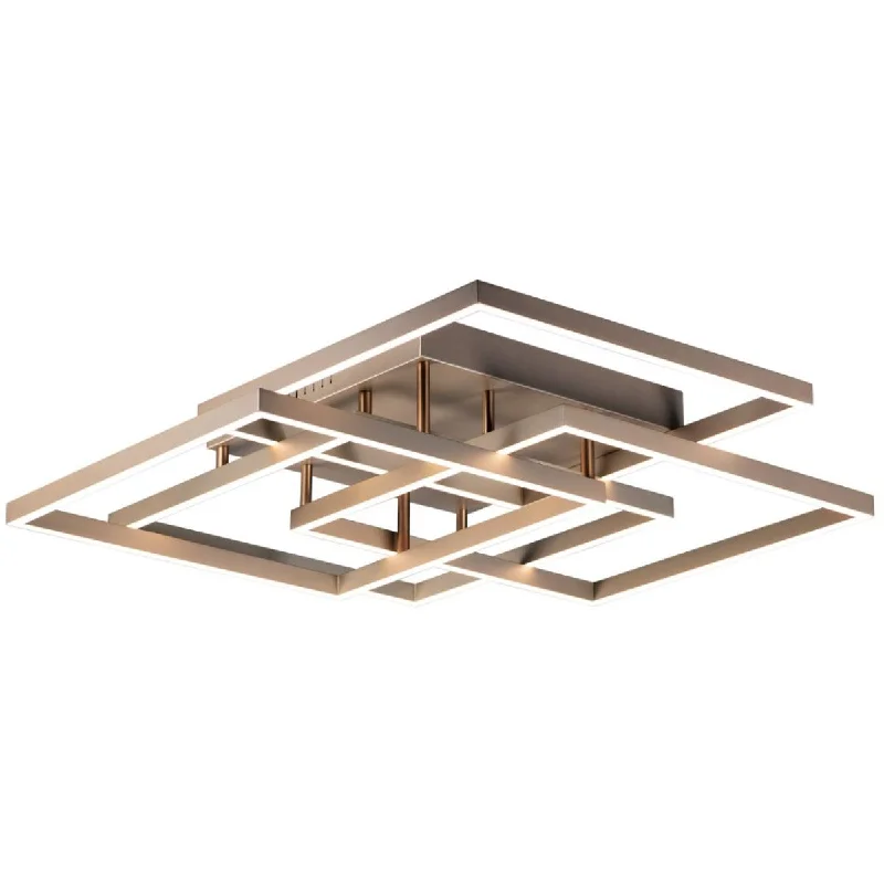 Industrial Wall - Mounted Lighting for Workshop WallsTraverse 31 in. LED Flush Mount Light Gold Finish Industrial Wall - Mounted Lighting for Workshop WallsTraverse 31 in. LED Flush Mount Light Gold Finish