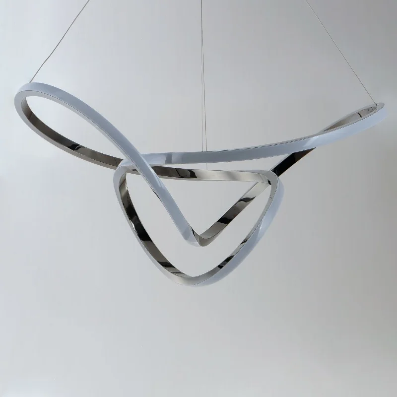 Industrial Lighting for Pharmaceutical ManufacturingPerpetual 32 in. LED Pendant Light Chrome Finish