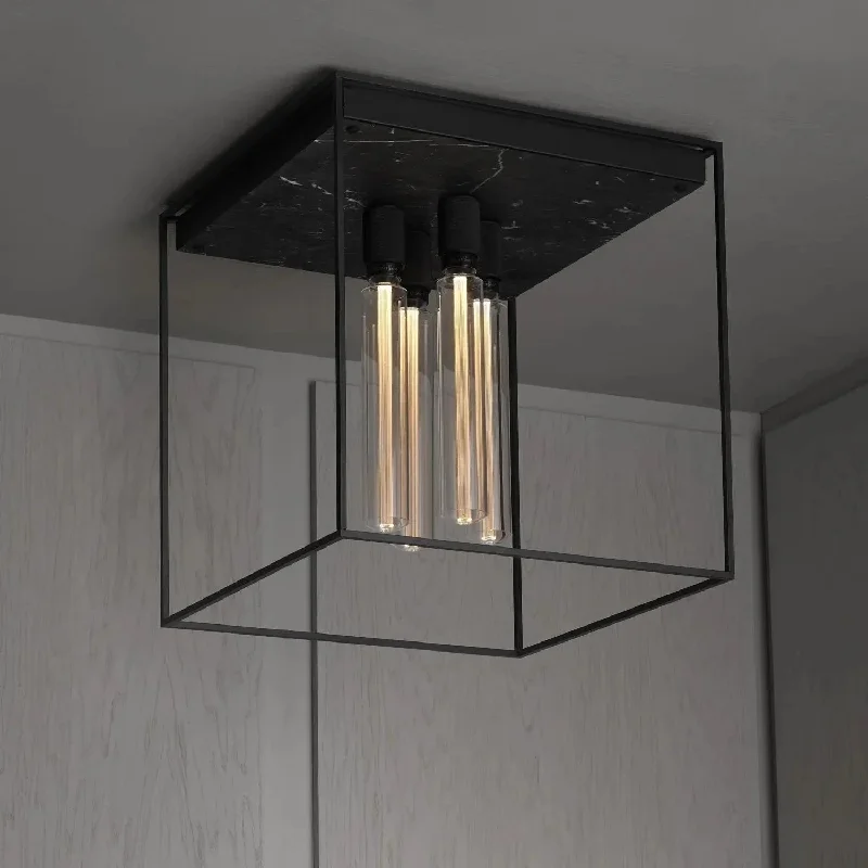 Track lighting with a chunky, bold designCaged Ceiling Light 4.0
