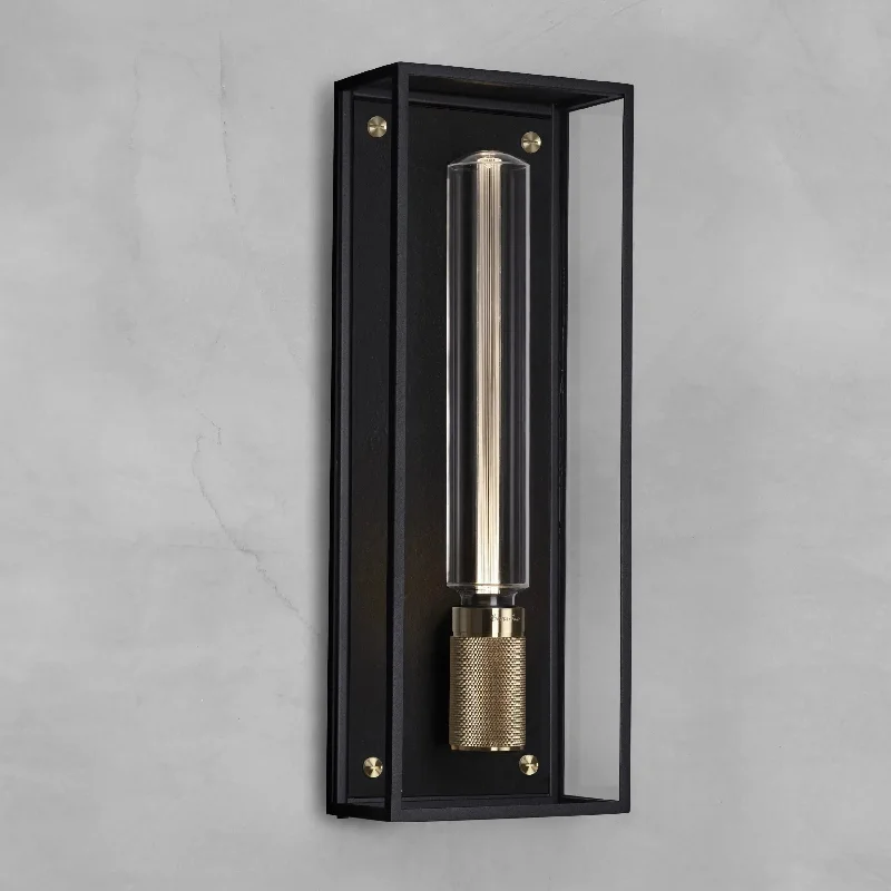 Low - voltage track lighting for safetyCaged Wet Wall Sconce