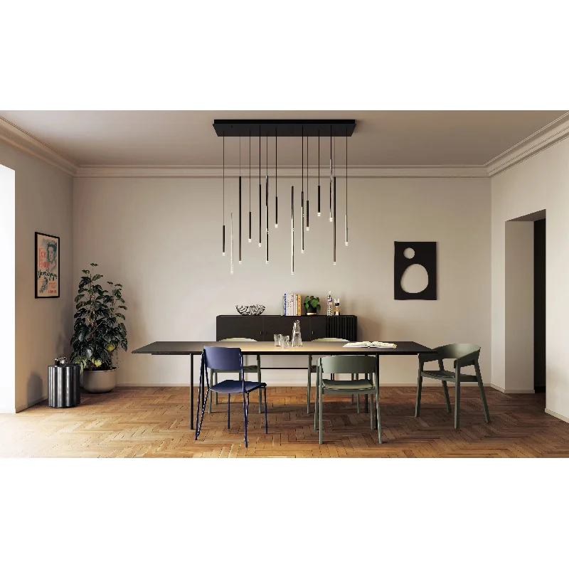 Track lighting with a minimalist track design14 Light A-Tube Nano - Cluster Composition