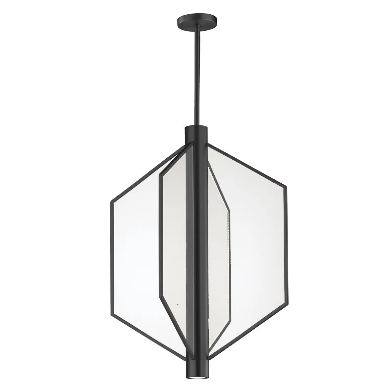 Dimmable Industrial Lighting for Ambiance ControlTelstar 22 in. 4 Lights LED Pendant Light Black Finish