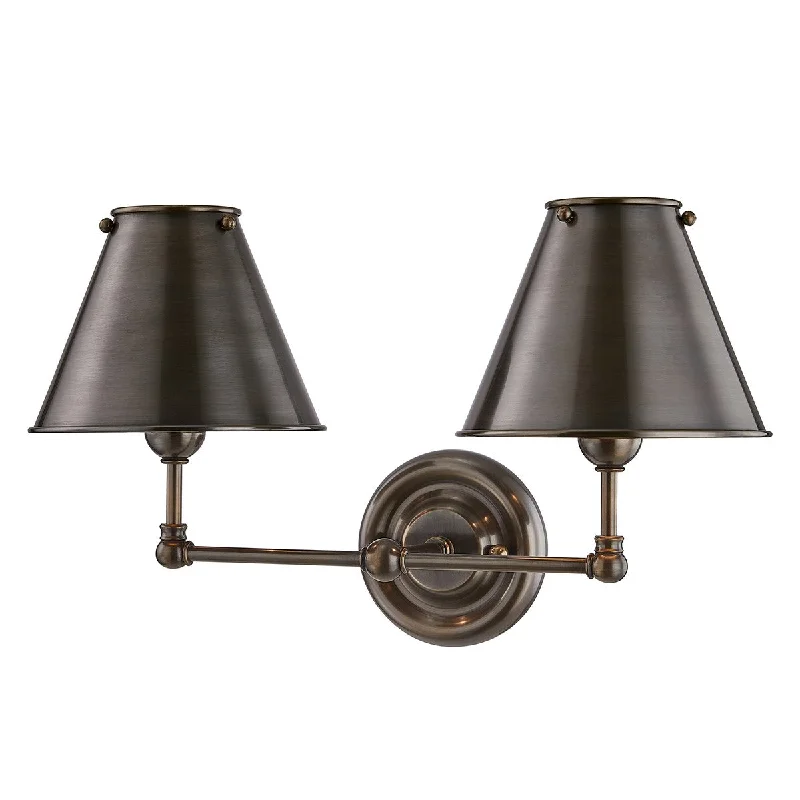 Energy - Efficient Industrial Lighting for Cost - SavingsClassic No.1 Two Light Wall Sconce