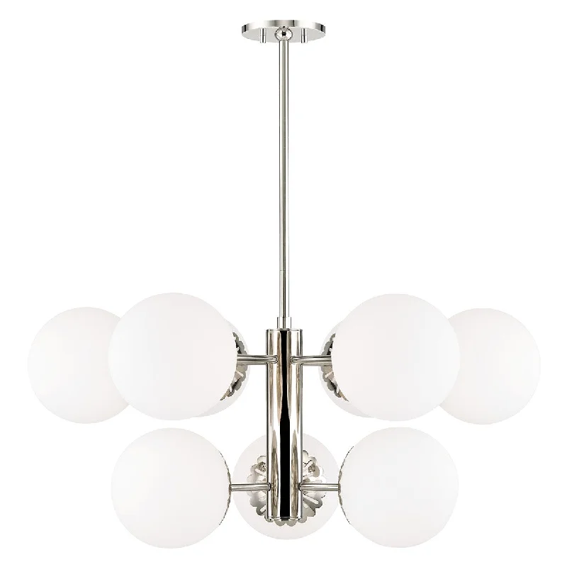Industrial Lighting for Automotive Manufacturing PlantsPaige Nine Light Chandelier Industrial Lighting for Automotive Manufacturing PlantsPaige Nine Light Chandelier