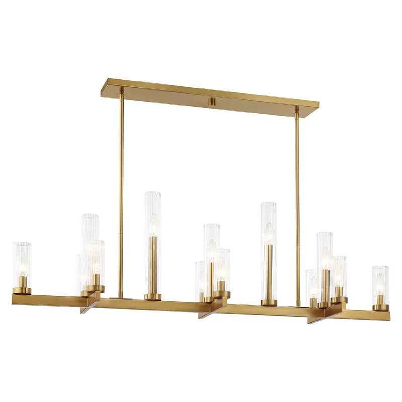 Track lighting for creating a focal pointCarina 13-Light Linear Chandelier