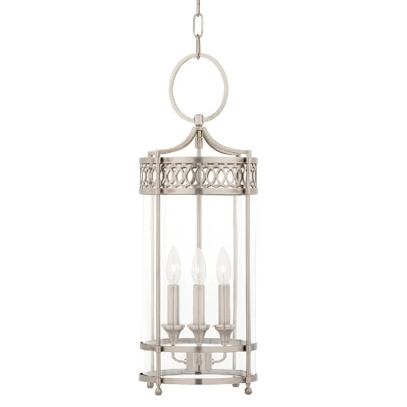 Industrial Lighting for Printing Press FacilitiesAmelia Three Light Pendant