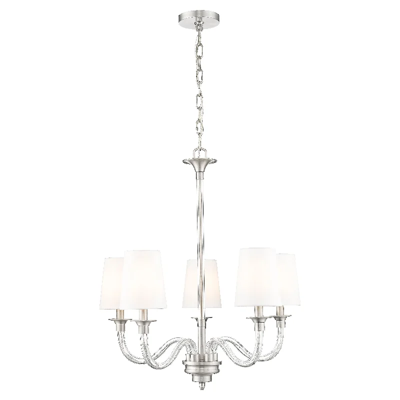Track lighting with multiple heads for flexibilityKaterina 5-Light Chandelier