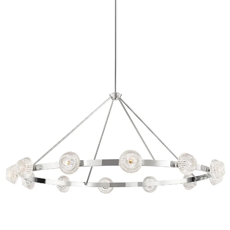 Industrial Lighting for Food Processing FactoriesBarclay 12 Light Chandelier