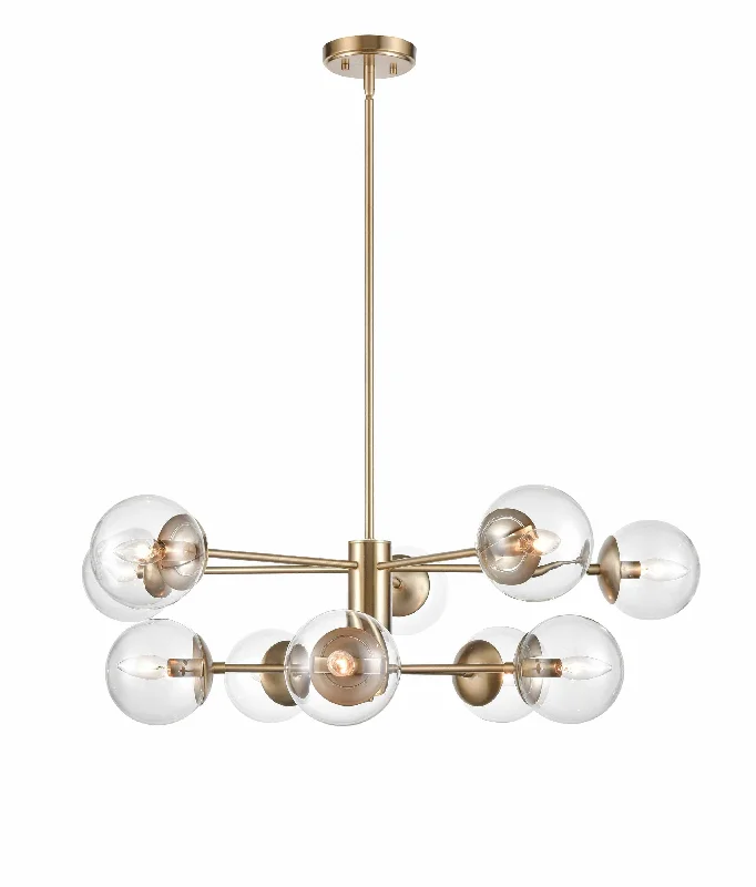 Chandeliers for Living Rooms to Create a Focal PointChandeliers for Living Rooms to Create a Focal Point10 Lamps Avell Chandelier - Modern Gold - Clear Glass - 36in Diameter - E26 Medium Base