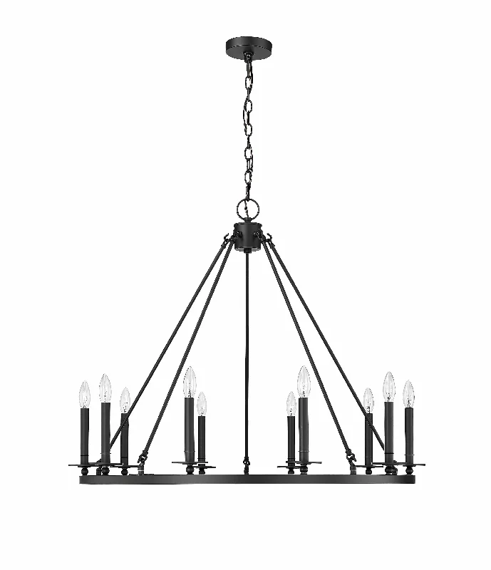 Oversized Chandeliers as a Statement Piece in Living RoomsOversized Chandeliers as a Statement Piece in Living Rooms10 Lamps Florence Chandelier - Matte Black - 36in Diameter - E12 Candelabra Base