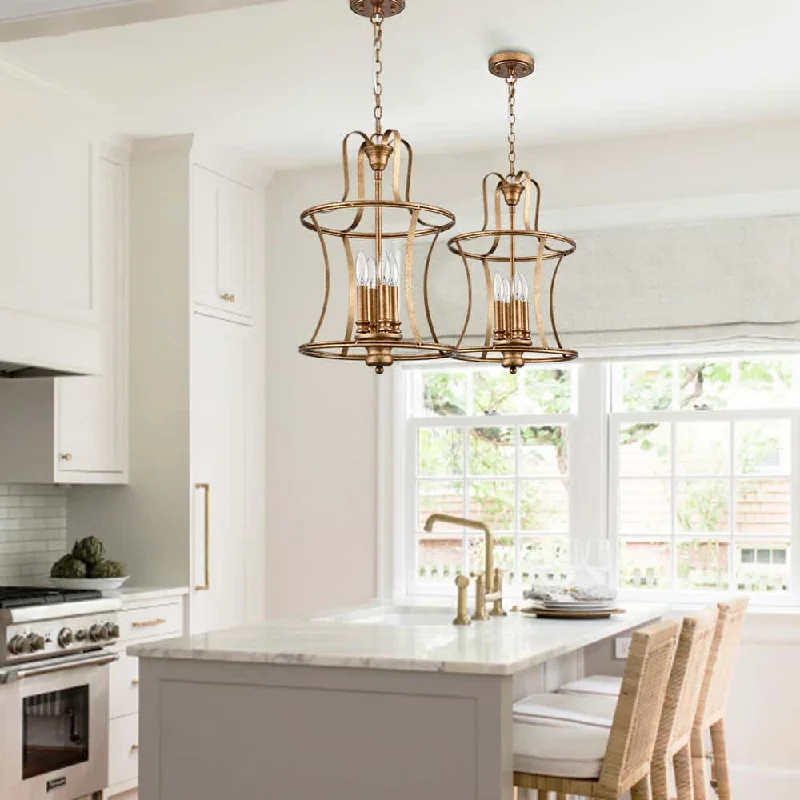 Small Chandeliers for Compact RoomsSmall Chandeliers for Compact RoomsMetal Lantern Pendant Light 4-Light Black Chandelier Lighting