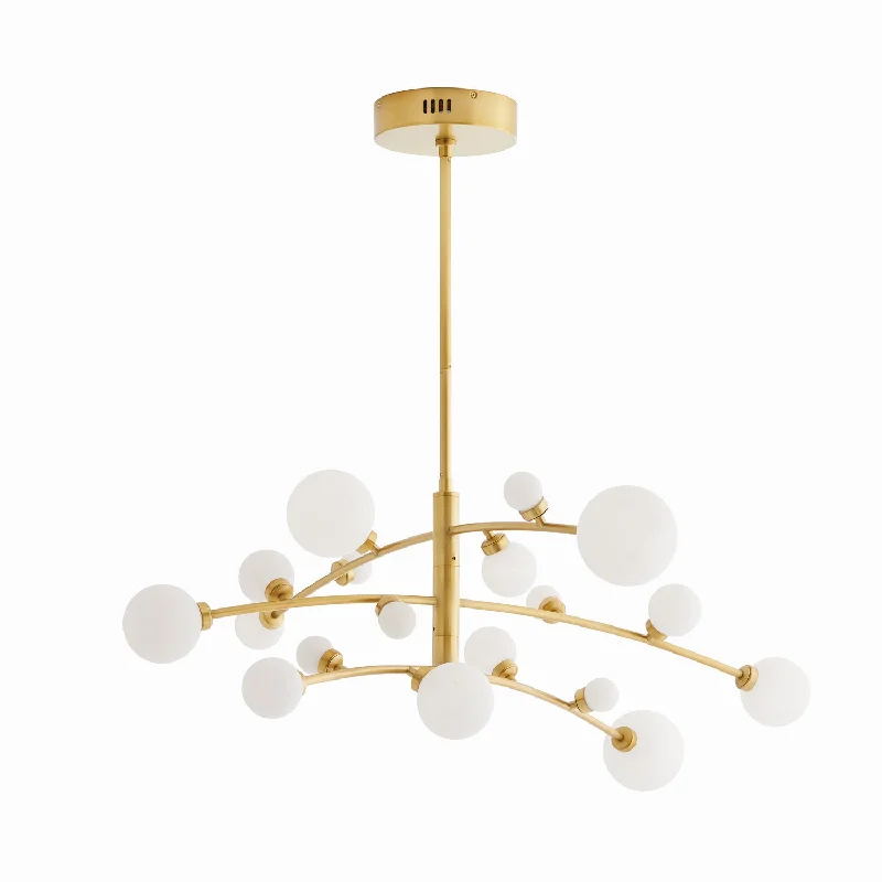 Chandeliers with Metal Frames in Bronze FinishChandeliers with Metal Frames in Bronze FinishMaser LED Chandelier
