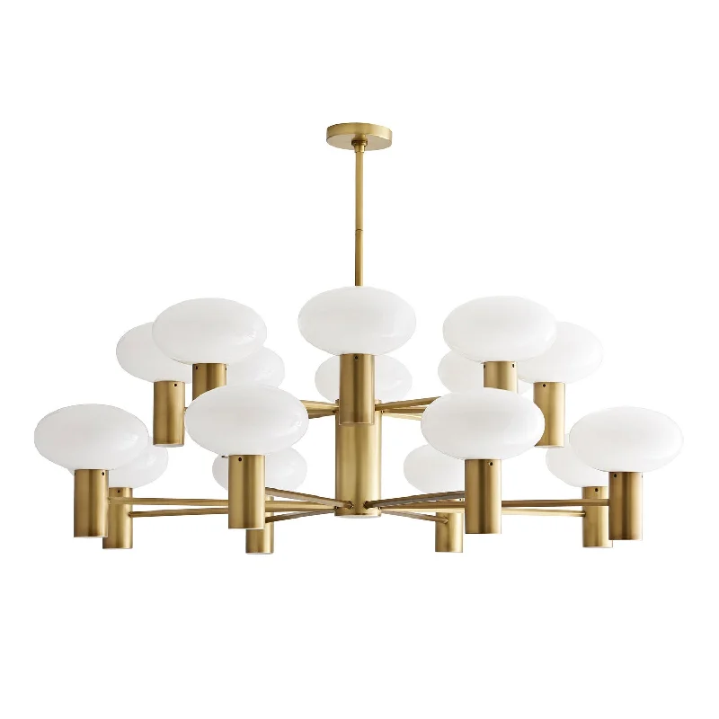 Chandeliers with Metal Frames in Bronze FinishChandeliers with Metal Frames in Bronze FinishBentley 16 Light Chandelier