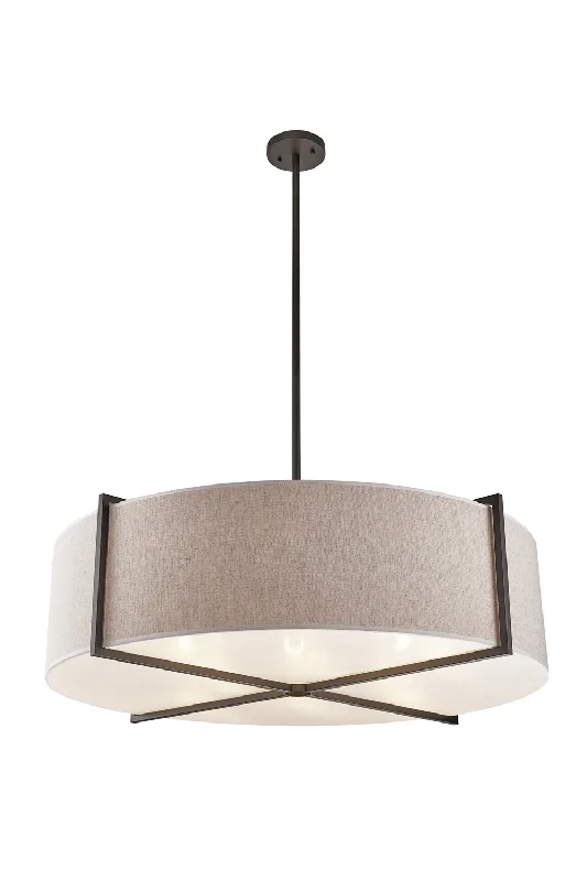 Chandeliers with Multiple Lights for Maximum IlluminationChandeliers with Multiple Lights for Maximum IlluminationBeige Linen Drum Pendant Lamp L | Liang & Eimil Sanderson