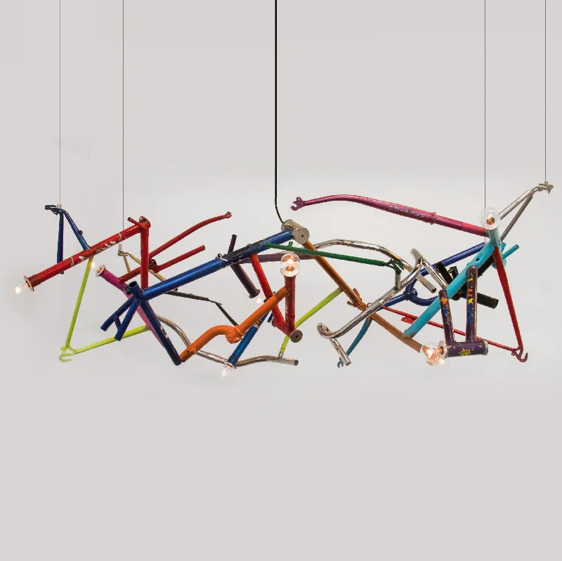 Chandeliers with Metal Frames in Gold FinishChandeliers with Metal Frames in Gold FinishBICYCLE Chandelier - Linear Chandeliers with Metal Frames in Gold FinishChandeliers with Metal Frames in Gold FinishBICYCLE Chandelier - Linear