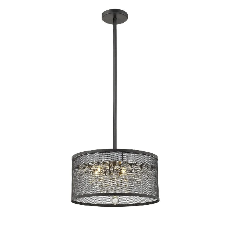 Victorian - Inspired Chandeliers with Ornate DetailsVictorian - Inspired Chandeliers with Ornate DetailsBlack Metal Single Pendant Lighting with Clear Crystal Accents