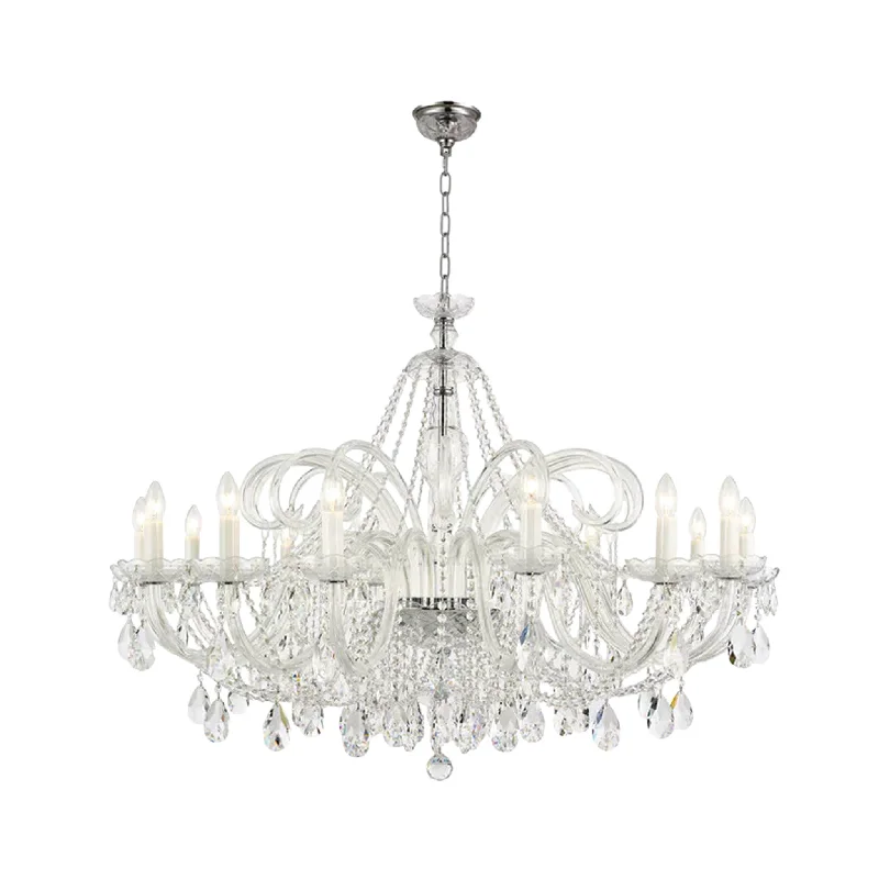 Chandeliers with Adjustable Height for Custom InstallationChandeliers with Adjustable Height for Custom InstallationBohemian Prague 14 Arm Crystal Chandelier - Chrome Fixtures Chandeliers with Adjustable Height for Custom InstallationChandeliers with Adjustable Height for Custom InstallationBohemian Prague 14 Arm Crystal Chandelier - Chrome Fixtures