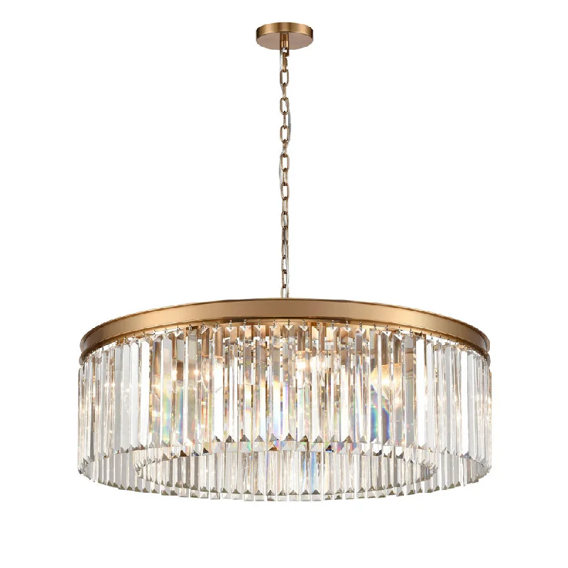 Small Chandeliers for Compact RoomsSmall Chandeliers for Compact RoomsFranklite Perdita Brushed Brass Chandelier 10 Light