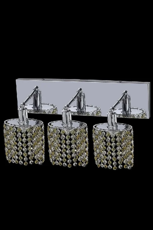 Chandeliers with Clear Crystal for a Sparkling EffectChandeliers with Clear Crystal for a Sparkling EffectZC121-1383W-O-E-GT/RC By Regency Lighting Mini Collection 3 Light Wall Sconces Chrome Finish