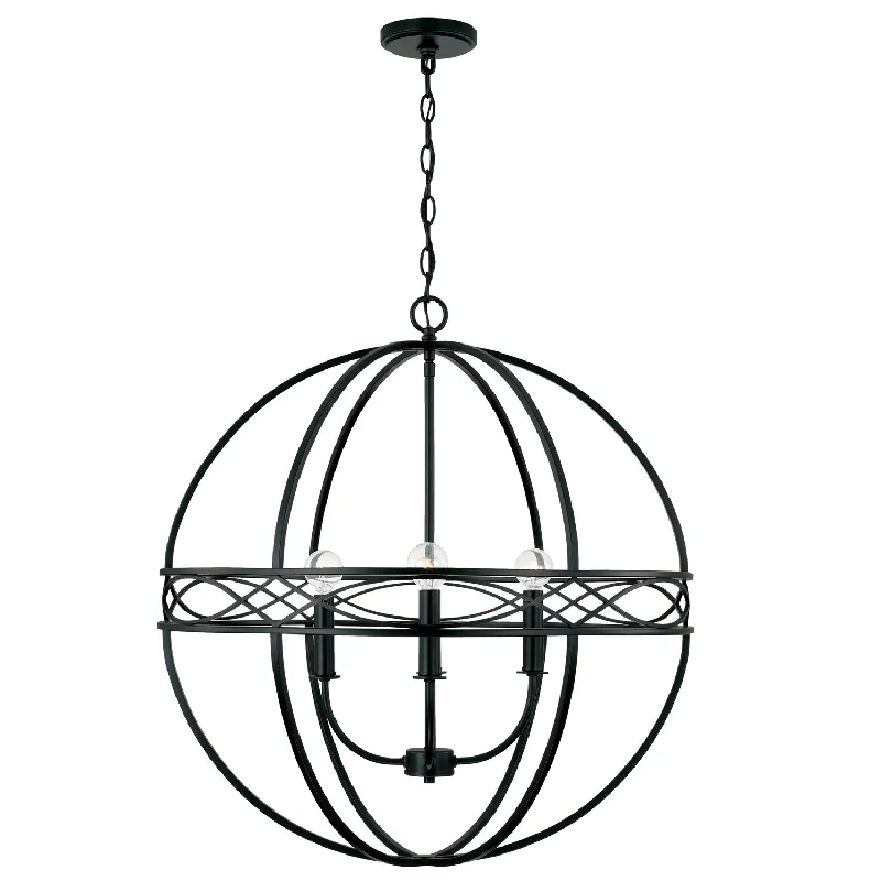 Chandeliers with Adjustable Height for Custom InstallationChandeliers with Adjustable Height for Custom InstallationCapital Avery 345742MB Chandelier Light - Matte Black