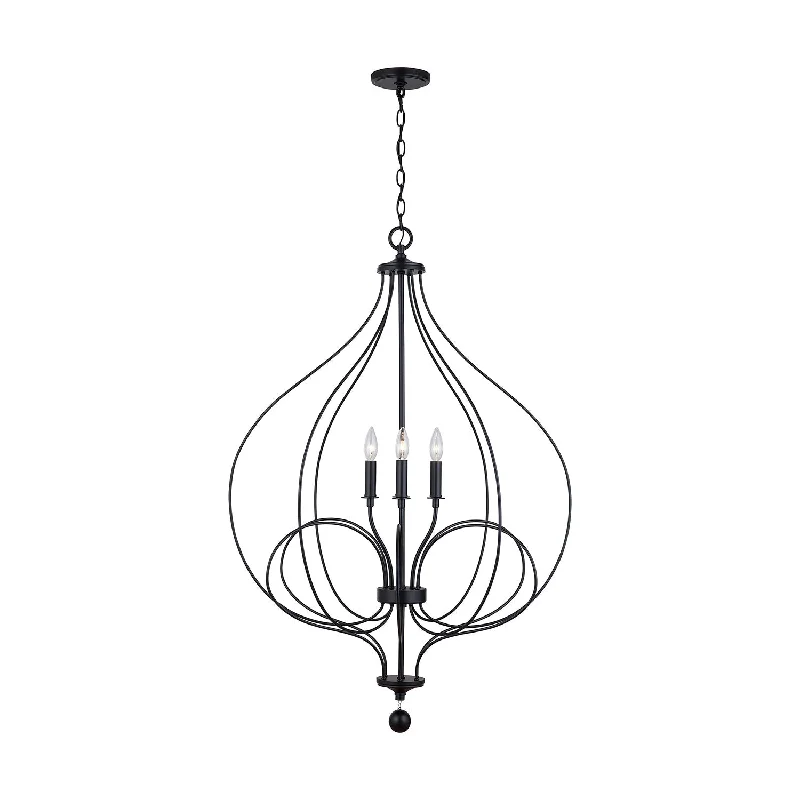 Mini Chandeliers for Adding Charm to Small SpacesMini Chandeliers for Adding Charm to Small SpacesCapital Sonnet 531641MB Chandelier Light - Matte Black